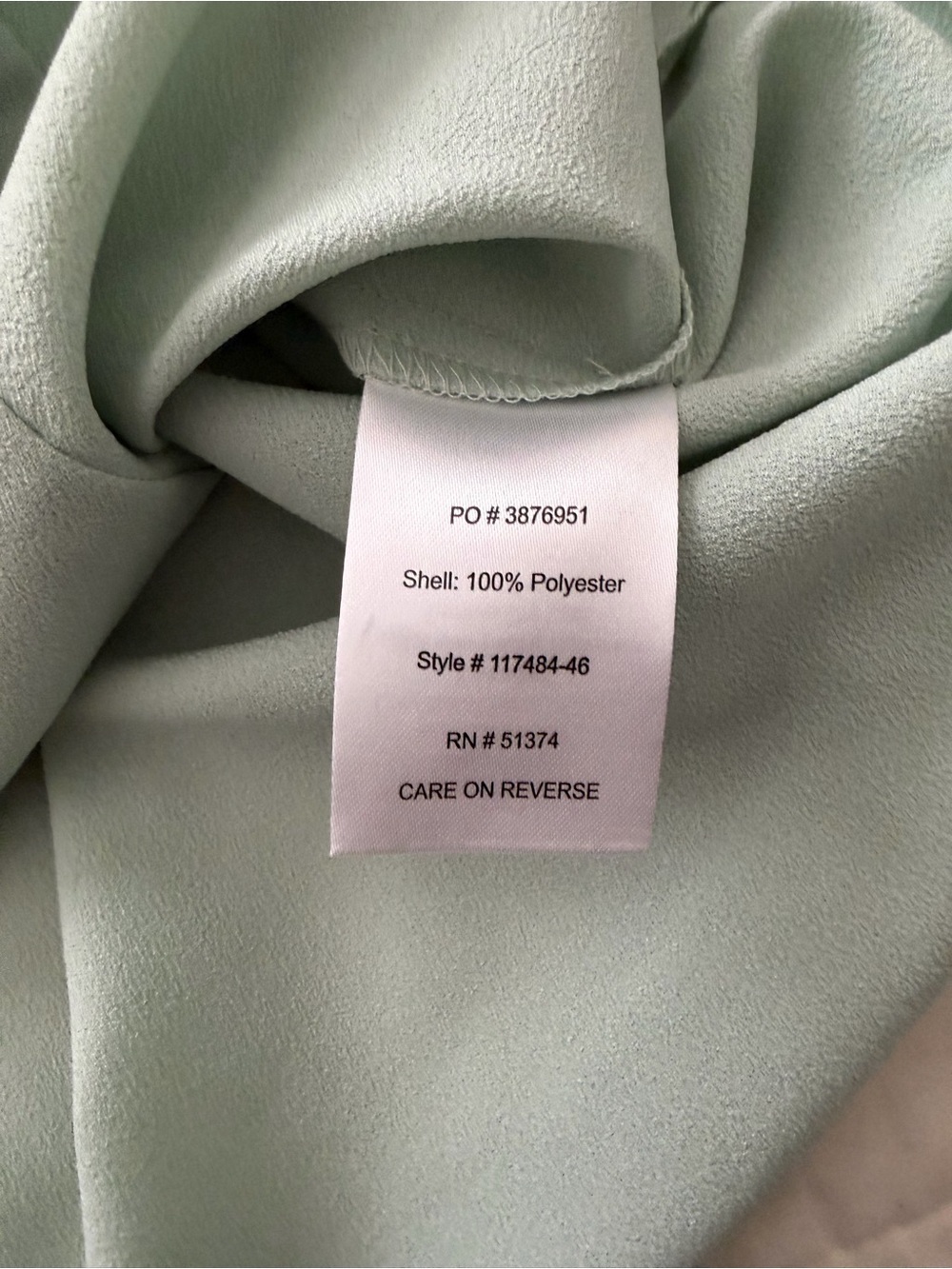 Light Green Bow Tie Blouse - Picture 5 of 6